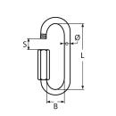 Schraubverbinder lang Edelstahl A4