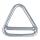 Triangel-Ring mit Steg Edelstahl A4