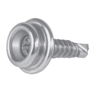 Durable-DOT Unterteil mit Bohrschraube Edelstahl Edelstahl A2/Messing vernickelt 15x11,1mm 100 Stück