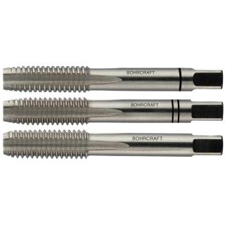 Bohrcraft Handgewindebohrer DIN 352 HSS-G, links 3-tlg. M 10x70mm