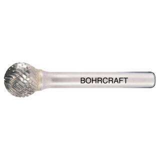 Bohrcraft HM-Frässtift Diamant-Verzahnung Form D Kugel 6x50mm 1 Stück