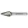 Bohrcraft HM-Frässtift Form G Spitzbogen Fein 6x48mm Schaft 3mm 1 Stück