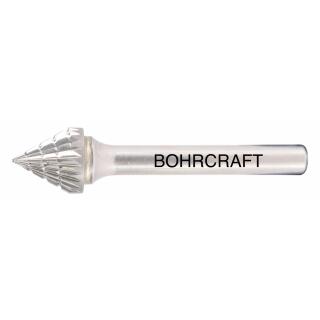 Bohrcraft HM-Frässtift Form J Kegel 60Grad Kreuzverzahnung 3x38mm Schaft 3mm 1 Stück