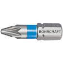 Bohrcraft Bits Pozidriv 1/4Zoll Blau PZ1x25mm 10 Stück