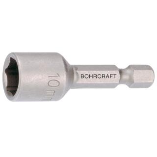 Bohrcraft Magnetische Steckschlüssel mit 1/4Zoll Antrieb SW 3/8Zollx65mm 1 Stück