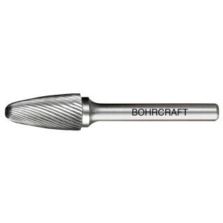 Bohrcraft HM-Frässtift Form F Rundbogen Fein
