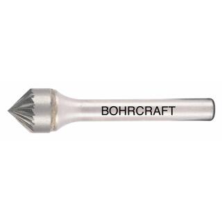 Bohrcraft HM-Frässtift Form K Kegel 90Grad Kreuzverzahnung