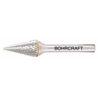 Bohrcraft HM-Frässtift Form M Spitzkegel Kreuzverzahnung