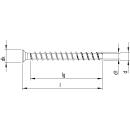 HECO MULTI-MONTI-plus Kabelschellenschrauben 5x40 T-20 Stahl verzinkt 200 Stück