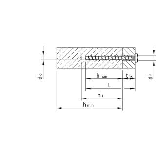 MULTI-MONTI-plus Betonschrauben 10x70 T-40 Panhead Rundkopf Stahl verzinkt 25 Stck