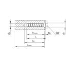 HECO MULTI-MONTI-plus Betonschrauben 16x80 SW-24 Sechskantkopf Stahl verzinkt 25 Stück