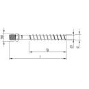 HECO MULTI-MONTI-plus Stockanker 10x85 Sechskantkopf SW-13 metrisches Anschlussgewinde Stahl verzinkt 25 Stück