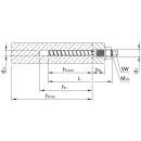 HECO MULTI-MONTI-plus Vorsteckanker 12x140 Sechskantkopf SW-8 metrisches Anschlussgewinde Stahl verzinkt 25 Stück