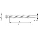 HECO MULTI-MONTI Betonschrauben 14x110 SW-17 Sechskantkopf angepresste Scheibe Stahl verzinkt 25 Stück