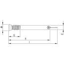 HECO-WS Stabdübel-Holzschrauben 7x73 UK-Gewinde...