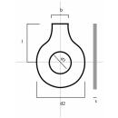 DIN 93 Sicherungsbleche 1 Lappen Edelstahl A2 25,0 100...