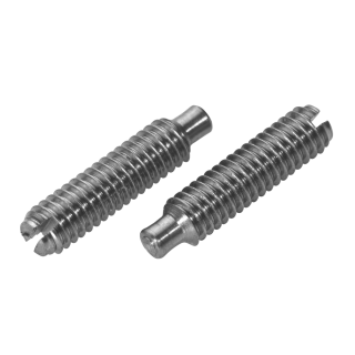 DIN 417 Gewindestifte Schlitz Zapfen Edelstahl A2 M 6x6 100 Stück