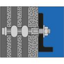 Upat Gewindestangen UKA 3-ASTA Stahl verzinkt mit Mutter und Scheibe ASTA M 16x250 10 Stück