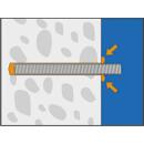 Upat Gewindestangen UPM-A Stahl verzinkt mit Mutter und Scheibe UPM-A M 6/ 75 20 Stück