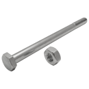 DIN 601 Bauschrauben verzinkt mit Mutter Teilgewinde M 12x40 100 Stück