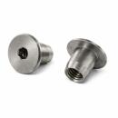 Hülsenmuttern Flachkopf Innensechskant Edelstahl A4