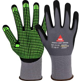 PADUA GRIP green, 5-Fg.-Sicherheitshandschuhe, Nitril Foam Größe: 10