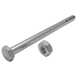 DIN 601 Bauschrauben verzinkt mit Mutter Teilgewinde M 12x110 50 Stck