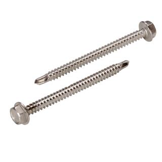 DIN 7504 Bohrschrauben Sechskantkopf Bund Form K Edelstahl A2 K 6,3x19 50 Stck