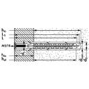Mungo MB-SKm Fassadendübel inkl. Schraube mit Kopflochbohrung und Innengewinde für labile Baustoffe