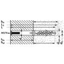 Mungo MBR-SKm Fassadendübel inkl. Schraube mit Kopflochbohrung und Innengewinde für feste Baustoffe