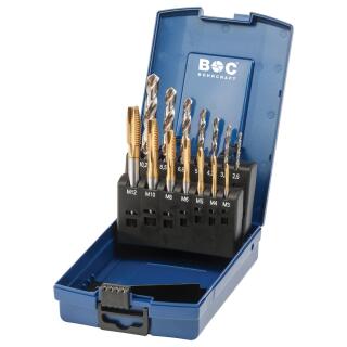 Bohrcraft Profi-Plus Masch.-Gewindeb. DIN 371/376 HSS-E TiN Set