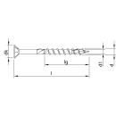 HECO-TOPIX-plus Edelstahl A2 6x120 Senkkopf...