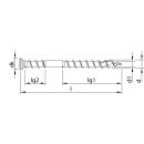 HECO-TOPIX-plus Edelstahl A2 Terrassenbelagschraube Linsensenkkopf HECO-Drive TX UK-Gewinde