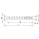 HECO-TOPIX-plus Edelstahl A2 4,5x40 Beschlagschraube Senkkopf HECO-Drive TX Variables Vollgewinde 500 Stück