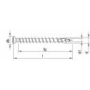 HECO-TOPIX-plus Edelstahl A2 Fassadenschraube Linsensenkkopf HECO-Drive TX Variables Vollgewinde