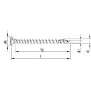 HECO-TOPIX-plus Edelstahl A2 Linsensenkkopf Frästaschen HECO-Drive TX Variables Vollgewinde