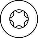 HECO-TOPIX-plus Edelstahl A2 Linsensenkkopf Frästaschen HECO-Drive TX Variables Vollgewinde