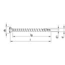 HECO-TOPIX-plus Edelstahl A2 4x50 Linsensenkkopf...