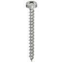 HECO-TOPIX-plus Edelstahl A2 4x50 Rundkopf Pozi Variables...