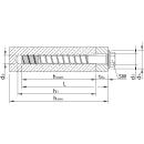 HECO MULTI-MONTI-plus SS Edelstahl A4 12x105 Sechskantkopf angepresste Scheibe Sechskantkopf 25 Stück