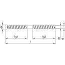 HECO WT-T Zylindersenkkopf T-Drive UK-Gewinde Durocoat E15