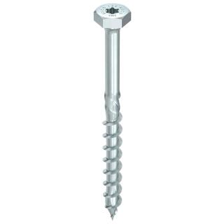 HECO-TOPIX-plus 10x140 Kombisechskantkopf Sechskantkopf + T-Drive Teilgewinde verzinkt 50 Stück