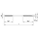 HECO WT-T 6,5x130 Zylindersenkkopf T-Drive UK-Gewinde...