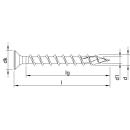 HECO-TOPIX-plus 4,5x40 Beschlagschraube Senkkopf HECO-Drive TX Variables Vollgewinde verzinkt 500 Stück