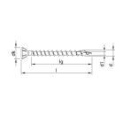 HECO-TOPIX-plus TCS Senkkopf Fräsrippen 60Grad HECO-Drive TX HD-30 Variables Vollgewinde verzinkt