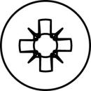 HECO-TOPIX-plus 4,5x25 Rückwandschraube Pozi Variables Vollgewinde verzinkt 1000 Stück