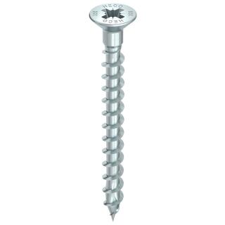 HECO-TOPIX-plus 4,5x50 Senkkopf mit Kopfbohrung Pozi + Kopflochbohrung 2 4 mm Variables Vollgewinde verzinkt 200 Stück
