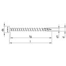 HECO-TOPIX-plus 5x40 Rundkopf T-Drive Variables Vollgewinde verzinkt 200 Stück