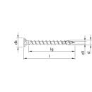 HECO-TOPIX-plus 3,5x12 Beschlagschraube Senkkopf...