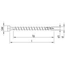 HECO-TOPIX-plus 8x50 Kombisechskantkopf Sechskantkopf +...